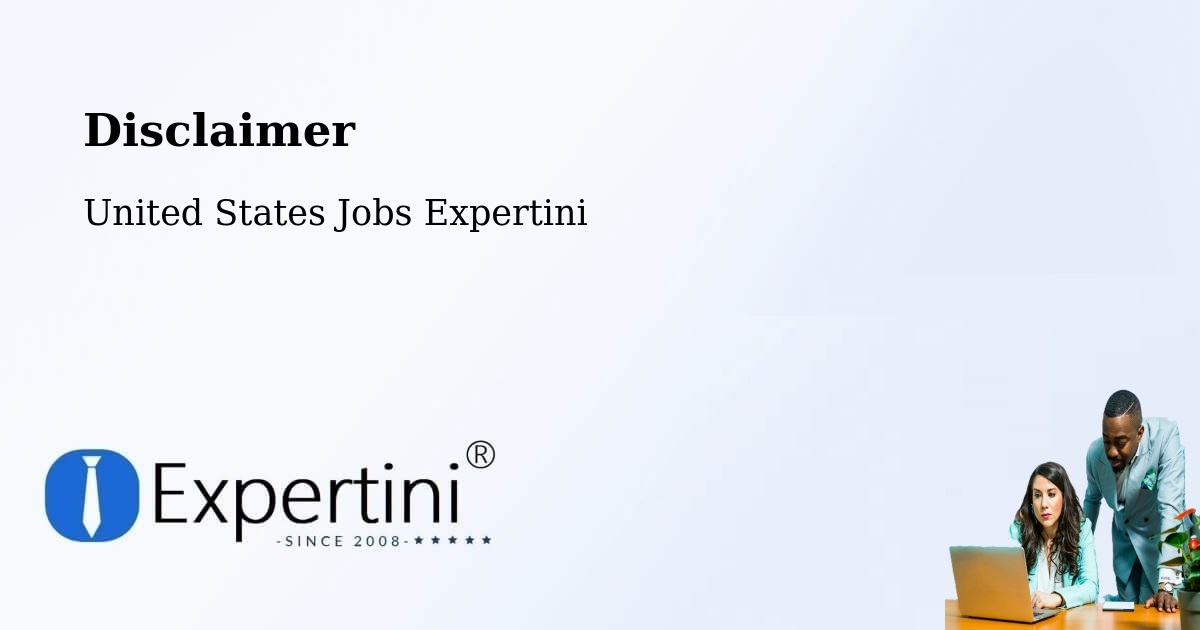 Disclaimer – Bellbrook - United States Jobs Expertini