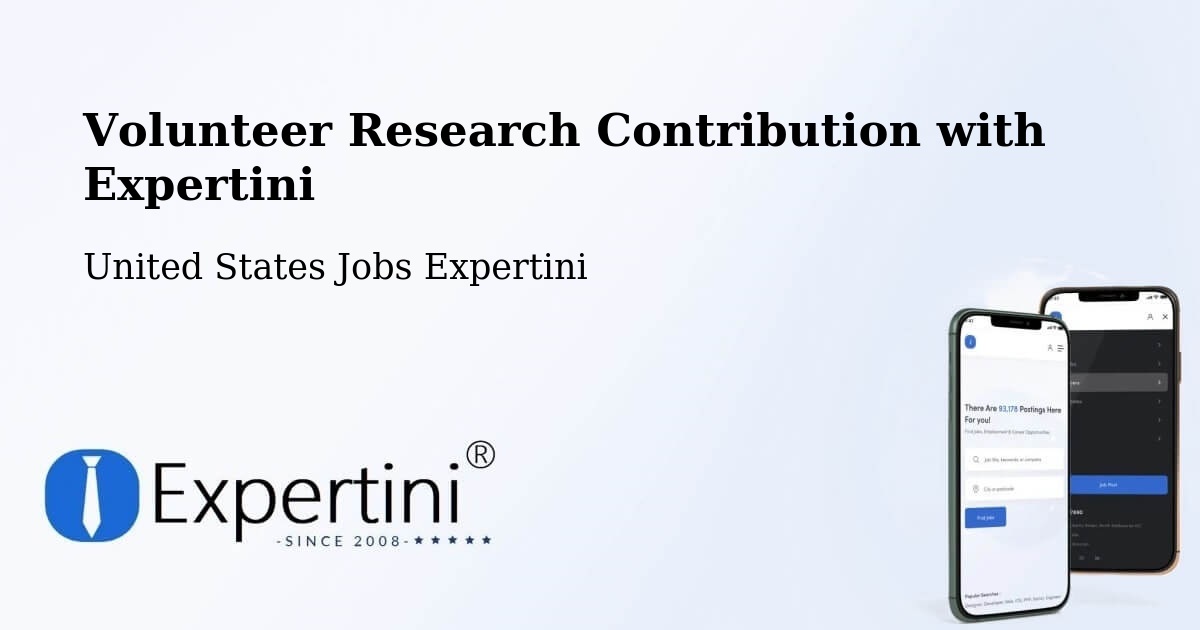 Volunteer Research Contribution Program – Bellbrook - United States Jobs Expertini