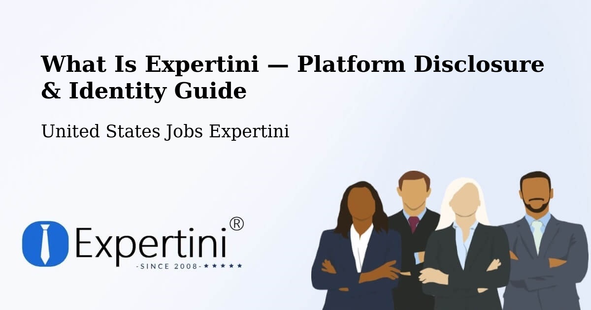 What Is Expertini — Platform Disclosure & Identity Guide – Bellbrook